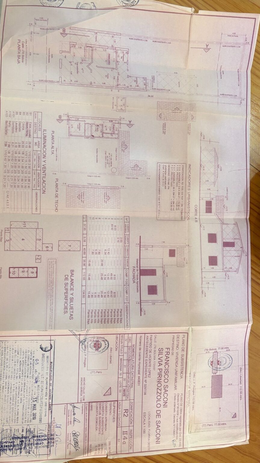 PLANO MUNICIPAL BOLUVIA 1731