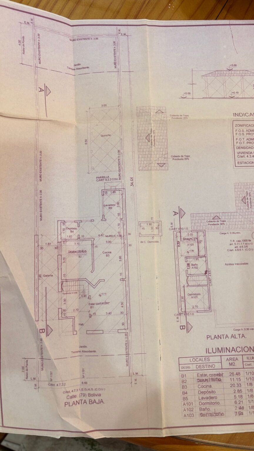 PLANO MUNICIPAL BOLUVIA 1731 PARTIDO
